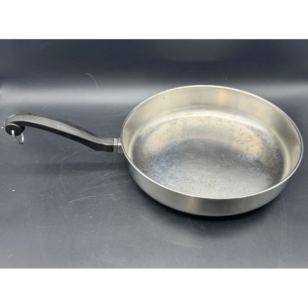 Vintage Farberware Stainless Steel 10” Skillet Frying Pan No Lid USA Made